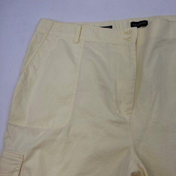 Talbots Womens Supersoft Cargo Pants High Rise Yellow Size 22W - Picture 4 of 10